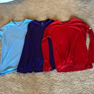 Long sleeve v neck adidas dri fit